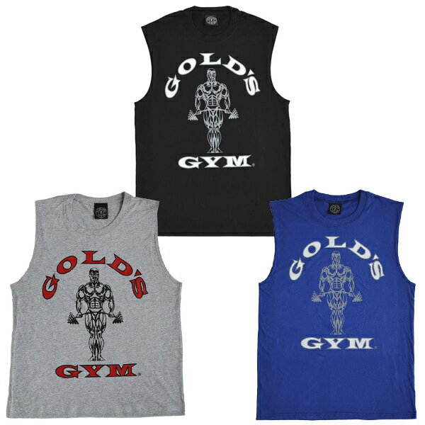 【GGウェアキャンペーン中】2023 スリーブレスTシャツ Rニューマン [GOLD'S GYM_W ゴールドジムウェア] ボディビル フィジーク 筋トレ トレーニング ジム ※返品・交換不可セール商品