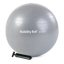 【在庫あり】65cm スタビリティボール シルバー ポンプ付き Stability Ball™【送料込み価格】 Merrithew メリシュー ピラティス バランス ストレッチ トレーニング マインドボディ アンチバースト スタビリティーボール ラテックスフリー ストットピラティス