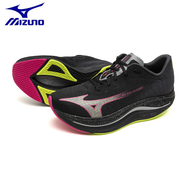 mizuno ミズノ ウエーブリベリオンフラッシュ2 W.REBE.FLASH 2 (2024新作) ユニセックス 箱根駅伝 オリンピック ランナー ランニング フルマラソン トレラン レース トレーニング サブ3 トライアスロン トライアスリート ※セール商品・返品交換不可※