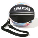 ボールバッグ （タイダイ レインボー） SPALDING スポルディング バスケ 部活 練習 試合 社会人バスケ ボールケース