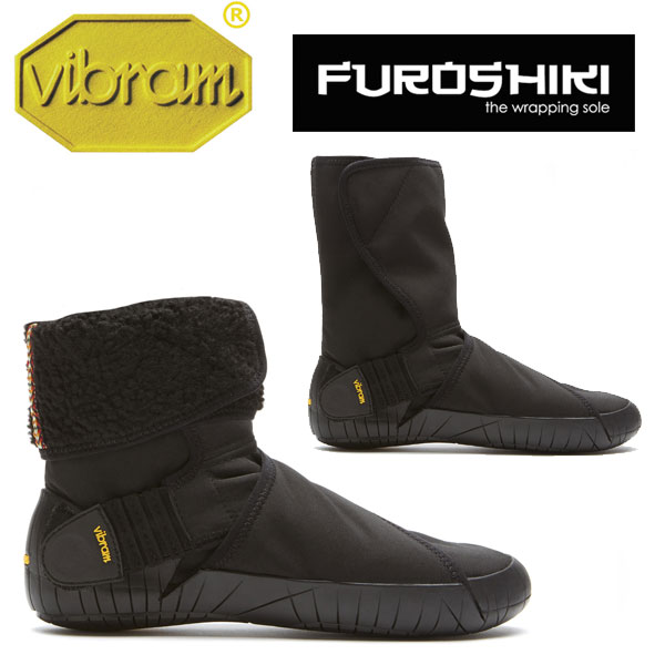 ビブラム ふろしき FUROSHIKI MID BOOTNew Yorker Black 包みこむブーツ ※返品・交換不可セール商品※