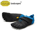 V-TRAIN 2.0 トレイン Black/Blue メンズ vibram fivefingers ビブラムファイブフィンガーズ 5本指 かさばらないトレーニングシューズ ベアフット