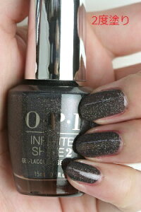 【期間限定クーポン配布中】OPI オーピーアイ INFINITE SHINE インフィニット シャイン IS LB59 My Private Jet Shimmer マイ プライベート ジェット opi マニキュア ネイルカラー ネイルポリッシュ セルフネイル 速乾 ブラック 黒 ラメ キラキラ