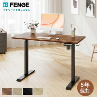 ★時間限定3000円クーポンOFF★FENGE 昇降デスク 電動 スタンディングデスク 上下昇降デスク 幅120cm メモリー機能 USB充電機能付き 73cm~123cm高さ調節 自動昇降デスク 在宅勤務 アジャスター付き