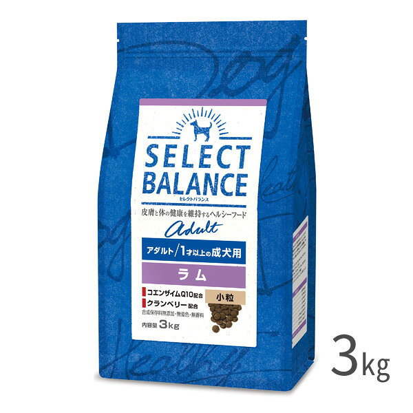 Natural - セレクトバランス　アダルト　ラム　小粒　3kg　【1才以上の成犬用 ドライフード ドッグフード ベッツチョイスジャパン】