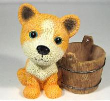犬のオーナメント TOY DOG & プランター・小　コーギー