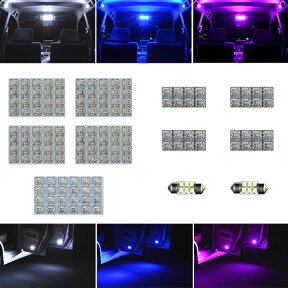 オデッセイ RA6 RA7 RA8 RA9 LED 全ルーム球セット ルームランプ カーテシランプ ラゲッジランプ ホワイト ブルー ピンク ホンダ RA系 RA6オデッセイ RA8オデッセイ 内装品 室内灯 白 青 PINK LEDバルブ LEDライト カスタム パーツ ドレスアップ 車部品 カー用品