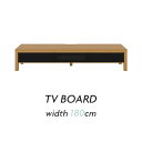 【全商品ポイント10倍!!】 テレビボード テレビ台 ローボード リビングボード ナチュラル オーク 木製 180cm 収納 引き出し 脚付き ガラス戸 ロータ...