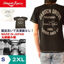 【18日はご愛顧感謝デー!18%OFFクーポンで¥5322】【製品洗い洗濯縮なし!】 プリント バイカー メンズ Tシャツ 半袖 スマートスパイス アメカジ 厚手 日本製 S~3L 綿100 ティーシャツ 着丈 短い バイカー ブランド 白 ホワイト 30代 40代 50代