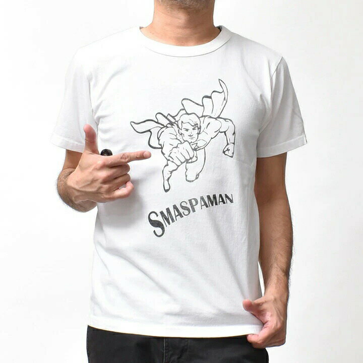 【開始52時間限定20％OFFクーポン★】【製品洗い洗濯縮なし！】 アメカジtシャツ メンズ Tシャツ 半袖 プリント 厚手 丈夫 日本製 スマートスパイス| S~XL 全2色 綿100 S M L LL 2L 白 20代 30代 40代 50代 60代