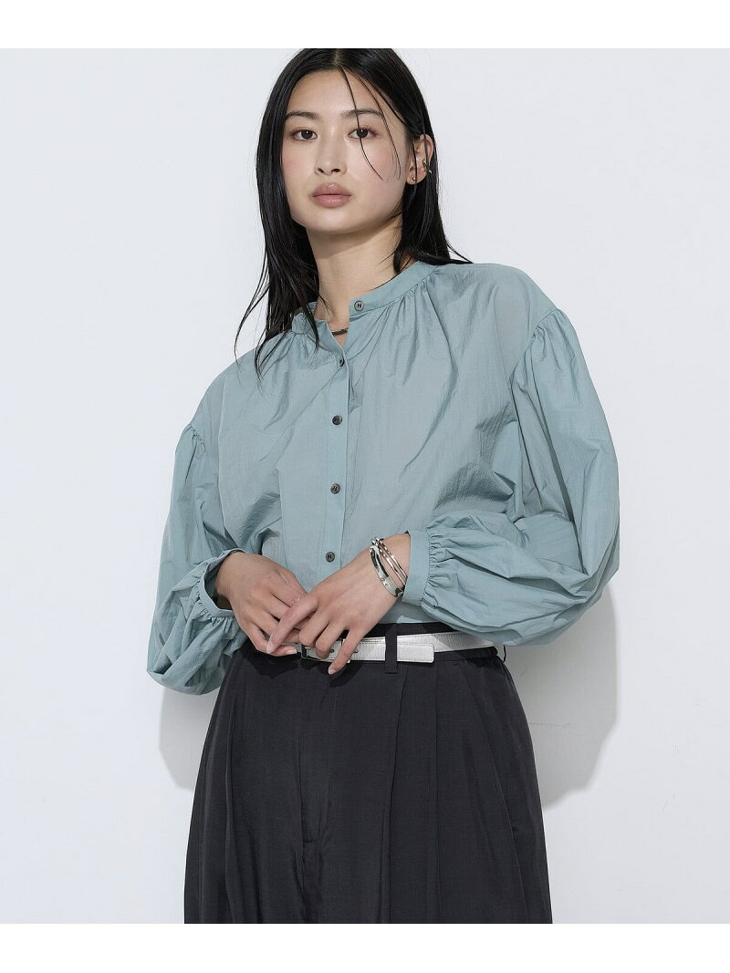 Rakuten - 綿ナイロンライトペーパータフタ シアーブラウス COMME CA Wardrobe コムサ トップス シャツ・ブラウス グリーン ホワイト イエロー【送料無料】[Rakuten Fashion]