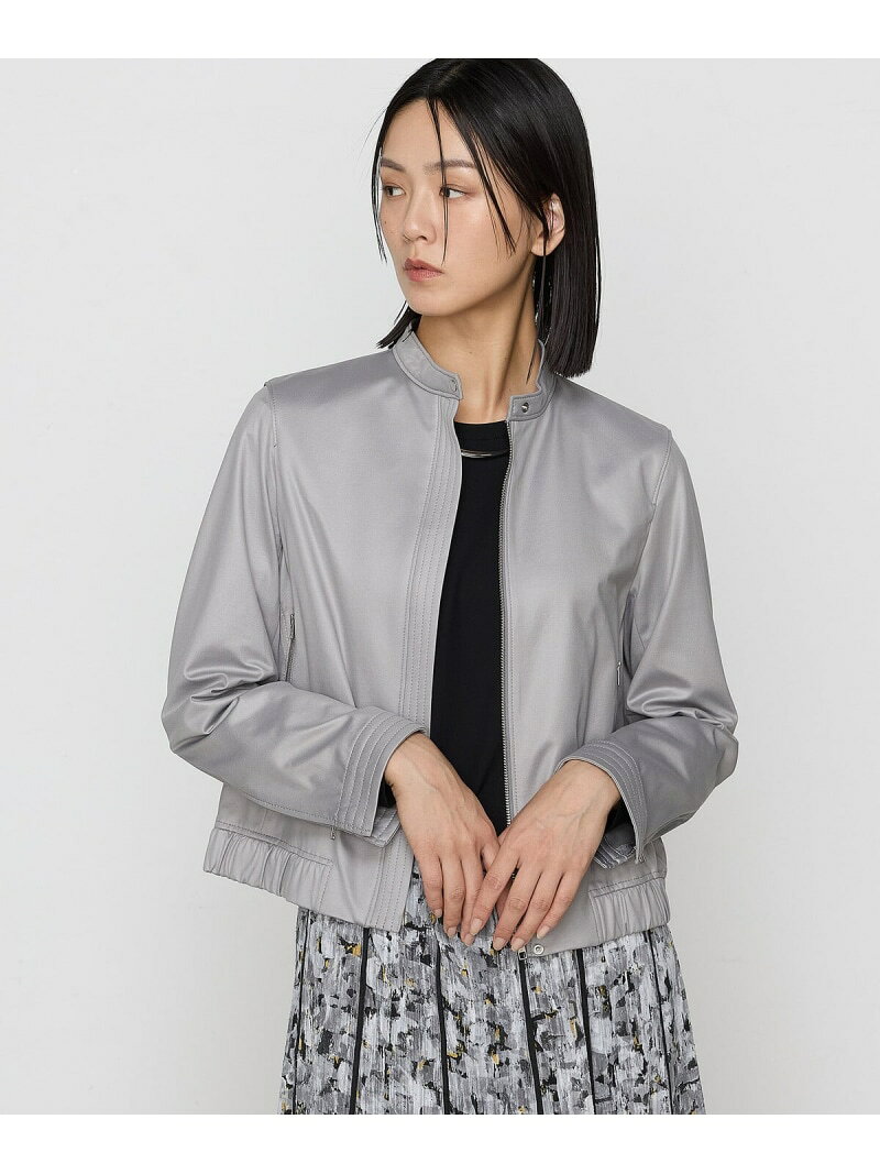 【SALE／37%OFF】[ TALLサイズ ] ポンチエンボス シングルジャケット K.T KIYOKO TAKASE TALL コムサ ジャケット・アウター ライダースジャケット ブラック グレー【RBA_E】【送料無料】[Rakuten Fashion] fivefoxesonlinestore-10022832 FIVEFOXes ONLINE STORE サンプル画像2