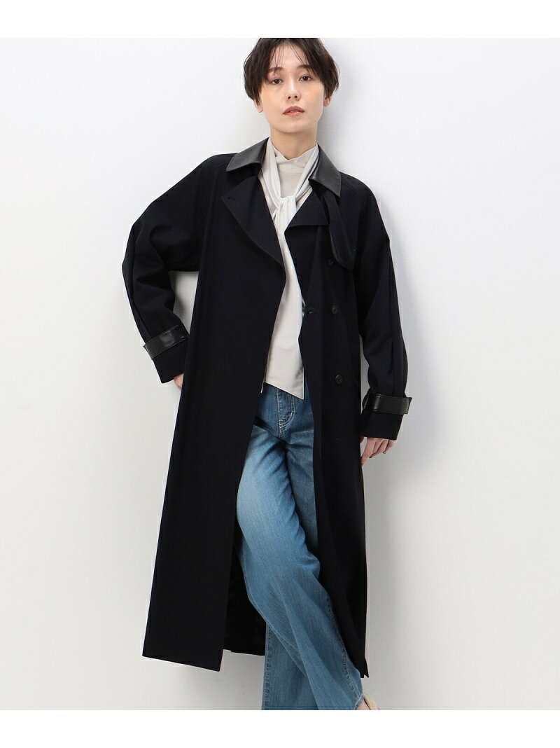 【SALE／40%OFF】コットンサテン トレンチコート K.T KIYOKO TAKASE コムサ ジャケット・アウター トレンチコート ブラック カーキグリーン【RBA_E】【送料無料】[Rakuten Fashion] fivefoxesonlinestore-10015477 FIVEFOXes ONLINE STORE サンプル画像2