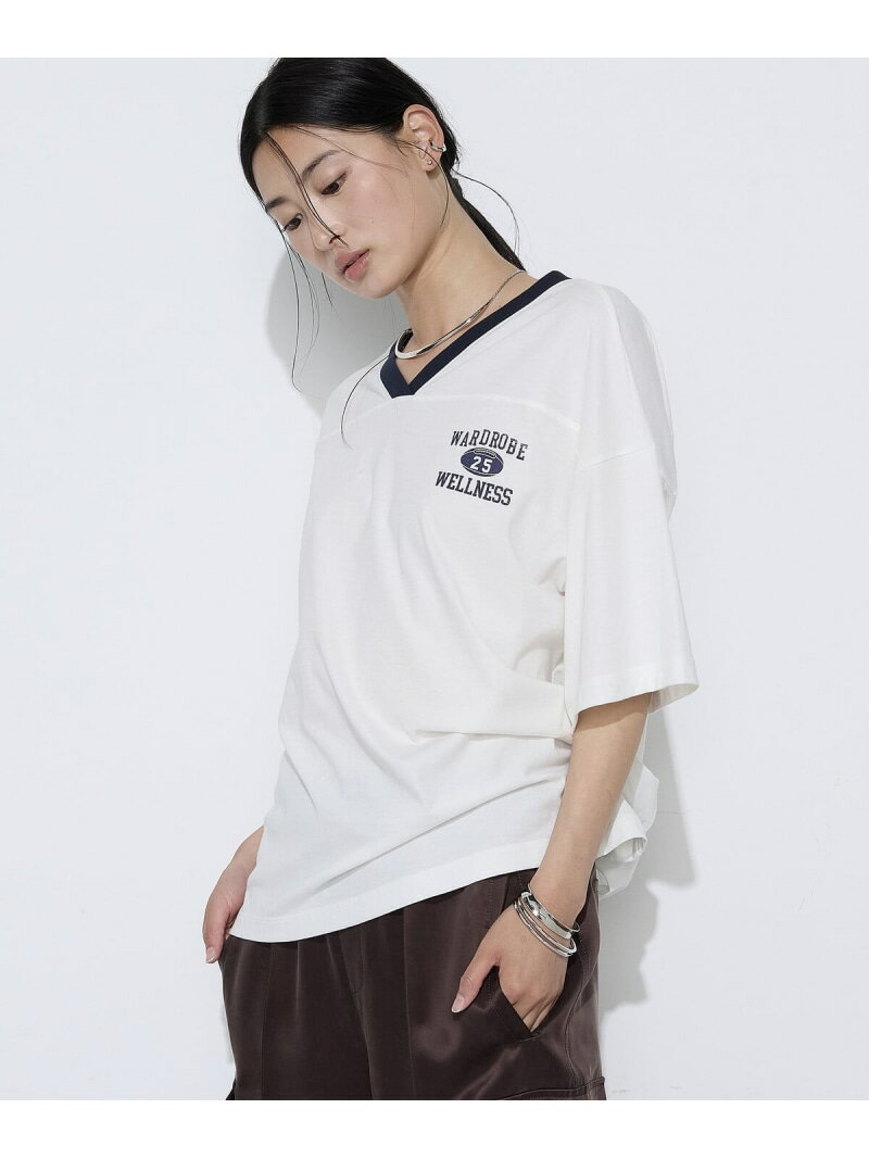 乐天商城 - ヴィンテージレアルツイストライト プリントTシャツ COMME CA Wardrobe コムサ トップス カットソー・Tシャツ ホワイト ネイビー グリーン【送料無料】[Rakuten Fashion]