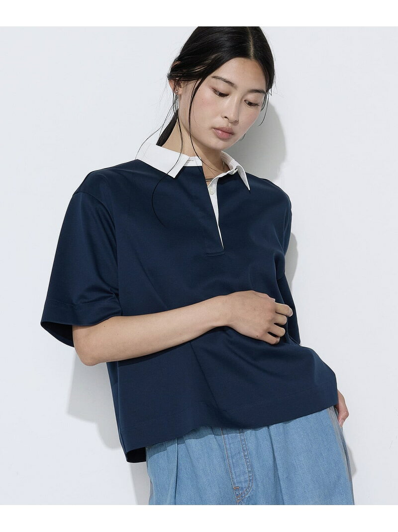 乐天商城 - コットンポンチ ラガープルオーバー COMME CA Wardrobe コムサ トップス カットソー・Tシャツ ブルー カーキグリーン【送料無料】[Rakuten Fashion]