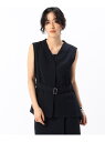 【SALE/46%OFF】【セットアップ対応/3WAY】バスケットパナマ ジレ COMME CA コムサ トップス ベスト・ジレ カーキグリーン ネイビー【RB...