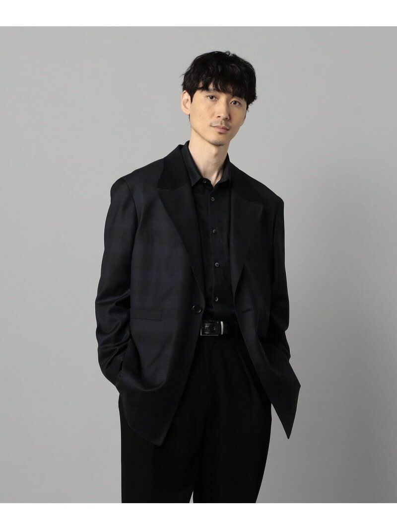 【SALE／10%OFF】尾州織りイル・プリンチペ タータンチェック ジャッコーネ COMME CA MEN コムサメン ジャケット・アウター その他のジャケット・アウター ブラック【RBA_E】【送料無料】[Rakuten Fashion]