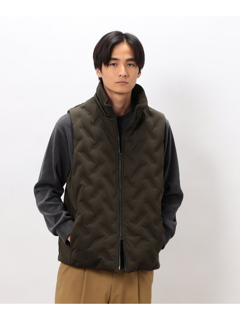 シームレス ダウン フードベスト COMME CA ISM コムサイズム ジャケット・アウター ダウンジャケット・ダウンベスト ブラック ホワイト カーキグリーン【送料無料】[Rakuten Fashion]