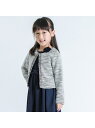 【SALE/55%OFF】ボレロ カーディガン COMME CA ISM コムサイズム ジャケット・アウター ノーカラージャケット グレー ホワイト【RBA_E...