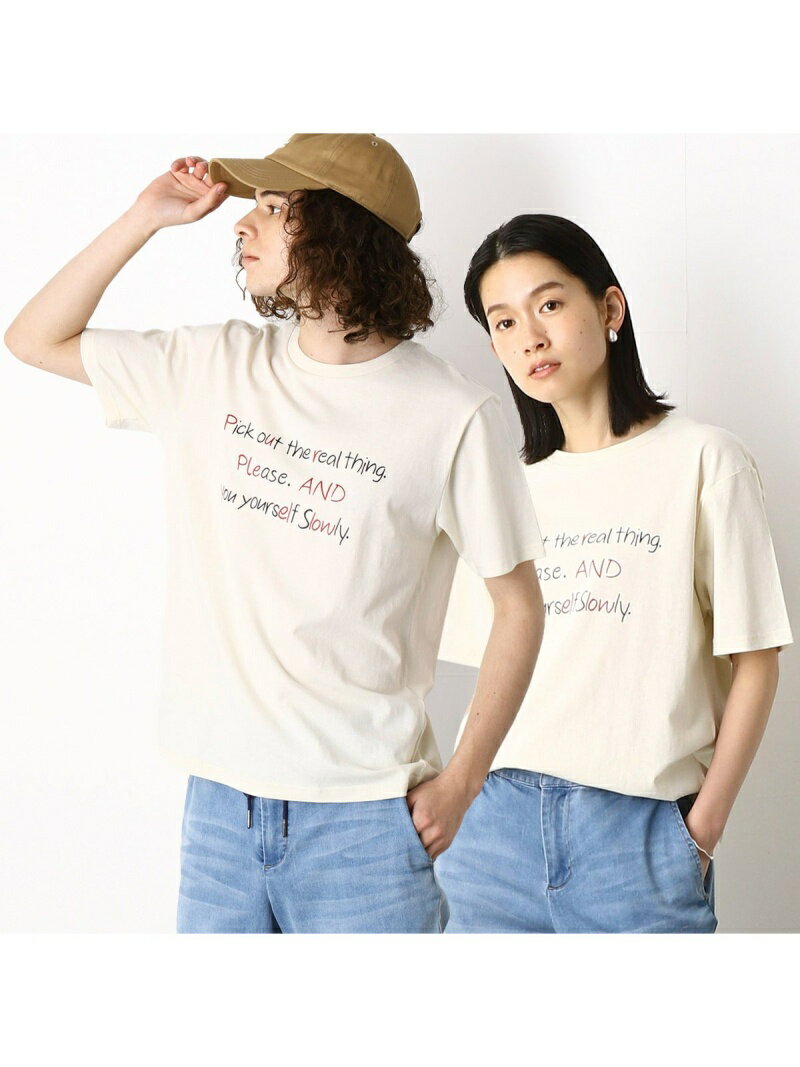 【SALE／90%OFF】メッセージプリント 半袖Tシャツ Purple&Yellow コムサイズム トップス カットソー・Tシャツ ホワイト ブラック グレー グリーン【RBA_E】[Rakuten Fashion]