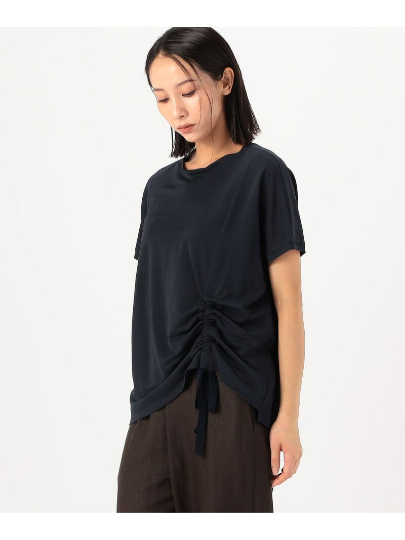 Rakuten - 【SALE／20%OFF】和紙ジャージー ブラウス仕立てのカットソー Gabardine K.T コムサ トップス カットソー・Tシャツ ネイビー ホワイト グレー【RBA_E】【送料無料】[Rakuten Fashion]