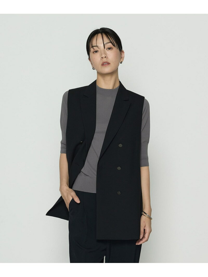 乐天商城 - 【SALE／10%OFF】ネオストレッチトロ ジレ COMME CA コムサ トップス ベスト・ジレ ブラック【RBA_E】【送料無料】[Rakuten Fashion]
