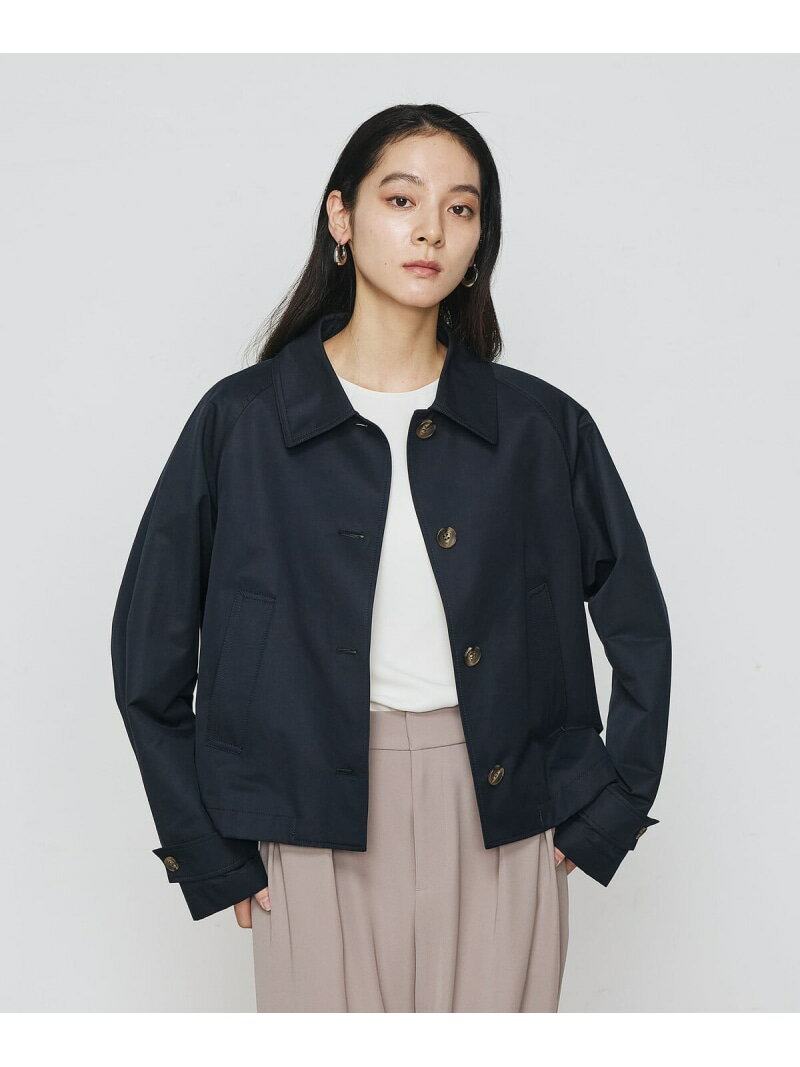 乐天商城 - 【SALE／28%OFF】シャンブレー ショートブルゾン COMME CA コムサ ジャケット・アウター ブルゾン・ジャンパー ネイビー カーキグリーン【RBA_E】【送料無料】[Rakuten Fashion]