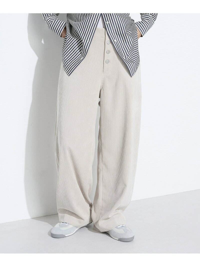 コーデュロイ パンツ COMME CA Wardrobe コムサ パンツ その他のパンツ ブラック ベージュ【送料無料】[Rakuten Fashion]