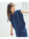 【SALE/23%OFF】オーバーサイズベスト COMME CA ISM コムサイズム トップス ベスト・ジレ ブルー【RBA_E】[Rakuten Fashi...