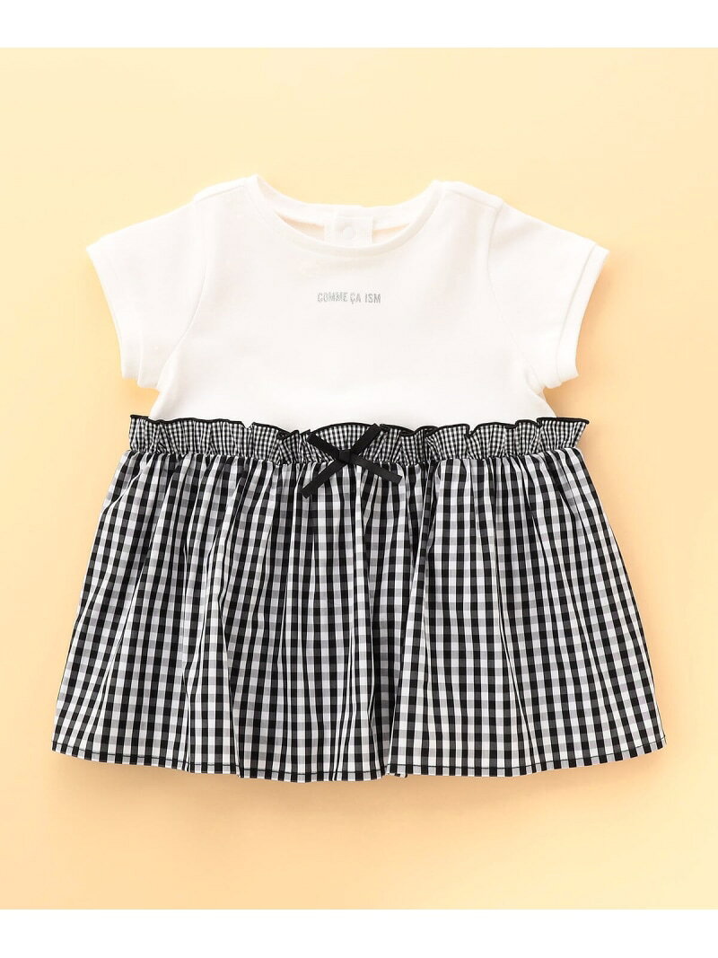 Rakuten - 【SALE／10%OFF】ギンガムチェック ロンパース(女の子) COMME CA ISM コムサイズム マタニティウェア・ベビー用品 ロンパース・カバーオール ブラック【RBA_E】【送料無料】[Rakuten Fashion]