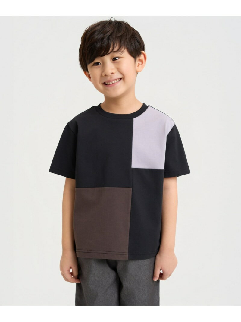 乐天商城 - 【SALE／10%OFF】ブロッキング 半袖 Tシャツ COMME CA ISM コムサイズム トップス カットソー・Tシャツ ブラック ホワイト グリーン【RBA_E】[Rakuten Fashion]