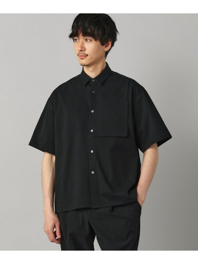 Rakuten - 【SALE／10%OFF】【撥水】ドビーワッフル 半袖シャツ COMME CA MEN コムサメン トップス シャツ・ブラウス グレー ブラック【RBA_E】【送料無料】[Rakuten Fashion]