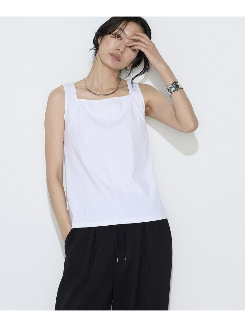 Rakuten - 【SALE／10%OFF】[ TALLサイズ ] ファインコットンフライス 2WAYインナー COMME CA TALL コムサ トップス ノースリーブ・タンクトップ ブルー ブラック ホワイト ブラウン ベージュ【RBA_E】【送料無料】[Rakuten Fashion]