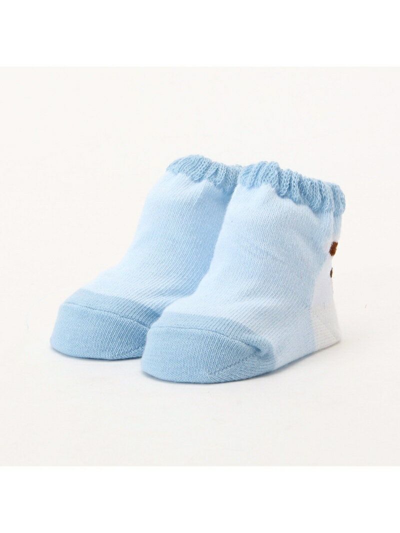 【SALE／60%OFF】動物モチーフ カップ入り ソックス COMME CA ISM コムサイズム マタニティー/ベビー ベビー用品 ホワイト イエロー ブルー【RBA_E】[Rakuten Fashion]