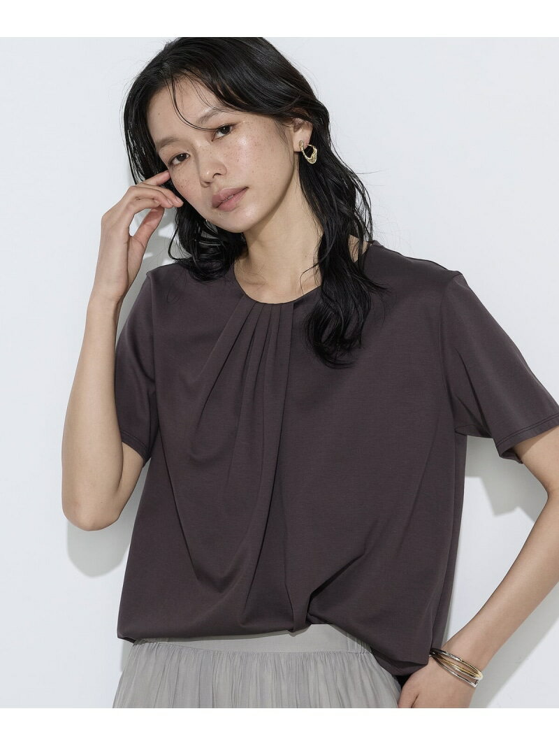 Rakuten - 【SALE／10%OFF】コットン強撚ポンチ ドレープタックシャツ K.T KIYOKO TAKASE コムサ トップス カットソー・Tシャツ ブルー ホワイト ブラウン【RBA_E】【送料無料】[Rakuten Fashion]