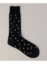 【SALE/30%OFF】【β MEN】βロゴドットクルーソックス【COMME CA MEN】 β MEN コムサメン 靴下・レッグウェア 靴下 ネイビー レッ...