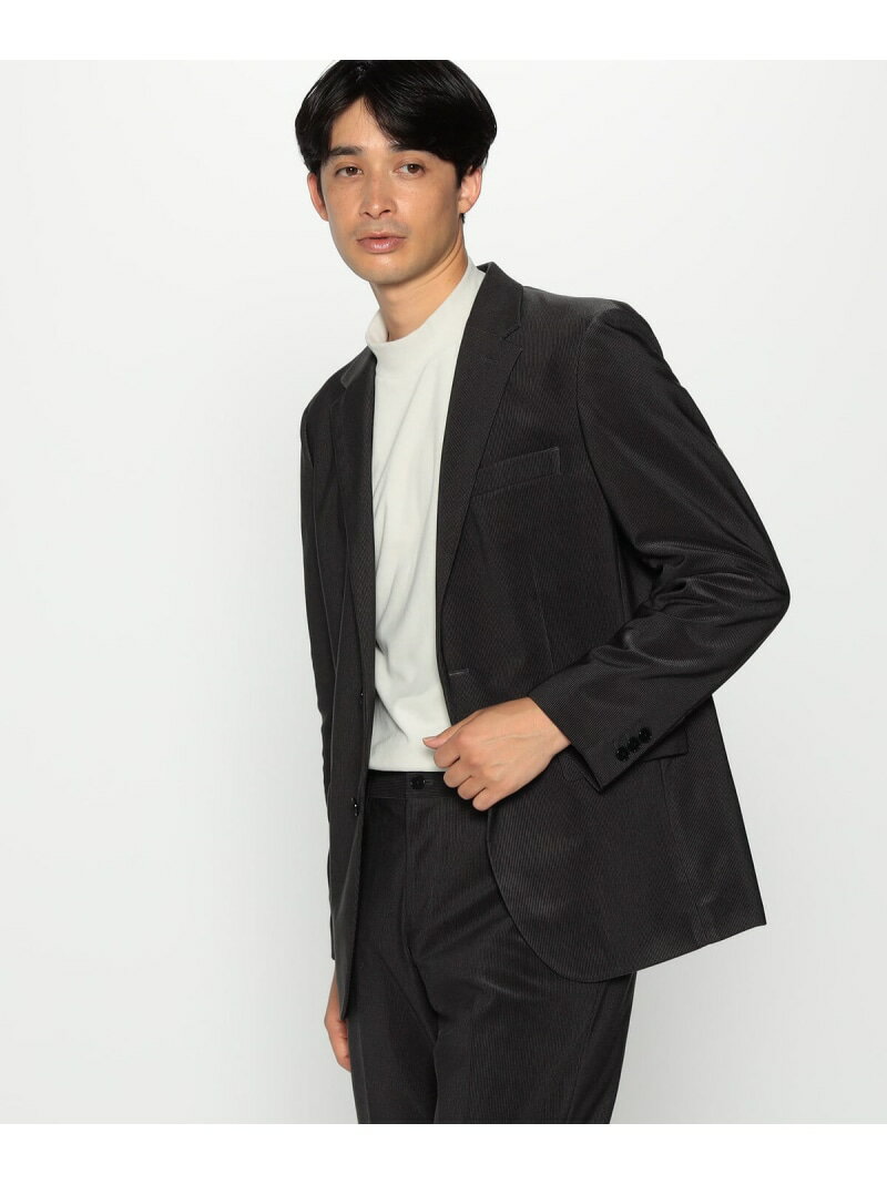 【SALE／30%OFF】【セットアップ対応】経編コーデュロイ ジャケット COMME CA ISM コムサイズム スーツ・フォーマル スーツジャケット ネイビー グレー カーキグリーン【RBA_E】【送料無料】[Rakuten Fashion]