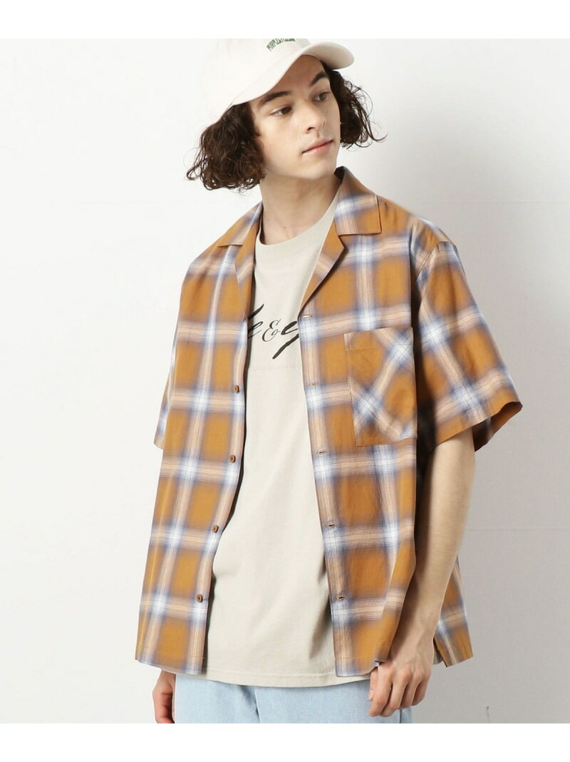 【SALE／90%OFF】オンブレーチェックシャツ Purple&Yellow コムサイズム トップス シャツ・ブラウス イエロー ネイビー【RBA_E】[Rakuten Fashion]のサムネイル