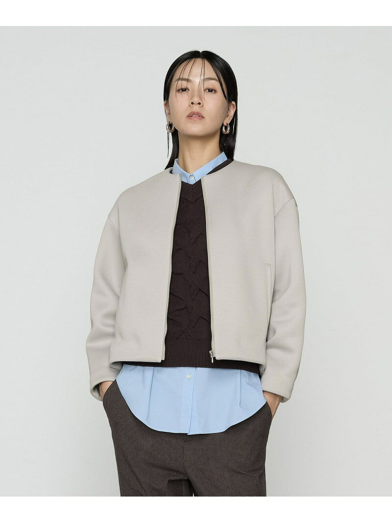 乐天商城 - 【SALE／40%OFF】[ TALLサイズ ] ダブルエアーダンボール ノーカラーブルゾン COMME CA TALL コムサ ジャケット・アウター ブルゾン・ジャンパー グレー ブルー ブラック【RBA_E】【送料無料】[Rakuten Fashion]