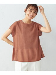 【SALE／60%OFF】シア- ペプラムニット COMME CA ISM コムサイズム トップス ニット オレンジ グレー ブラウン【RBA_E】[Rakuten Fashion]