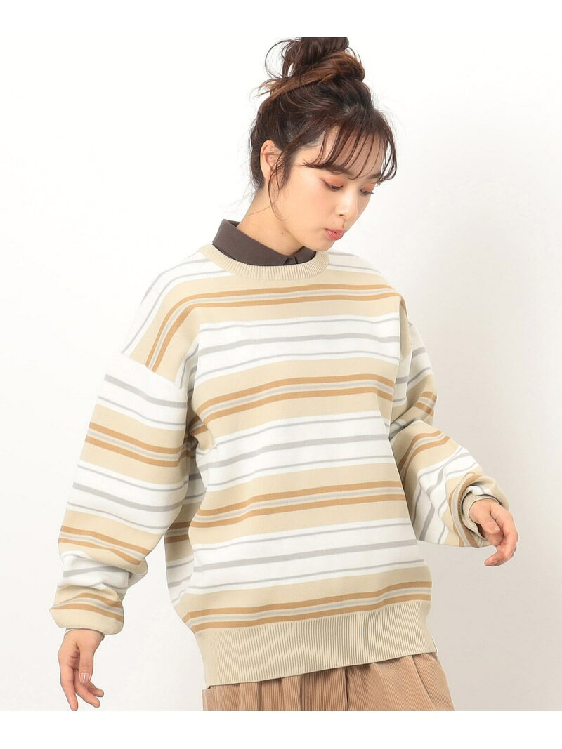 乐天商城 - 【SALE／55%OFF】ボーダーニット プルオーバー ONIGIRI コムサイズム トップス ニット ネイビー ベージュ【RBA_E】[Rakuten Fashion]
