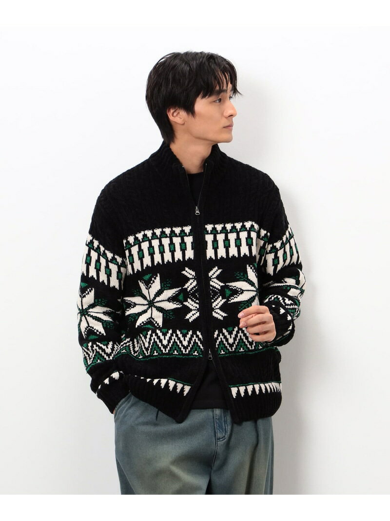 Rakuten - 【SALE／10%OFF】雪柄 ドライバーズニット Purple&Yellow コムサイズム トップス ニット ブルー ホワイト ブラック【RBA_E】【送料無料】[Rakuten Fashion]