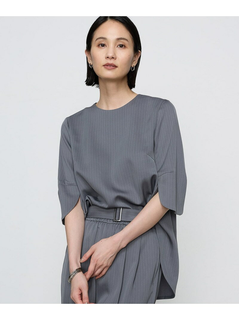 【SALE／30%OFF】[ TALLサイズ ]【ブライトリーセットアップ】サテンストライプ プルオーバー COMME CA TALL コムサ トップス シャツ・ブラウス ブラック グレー【RBA_E】【送料無料】[Rakuten Fashion] fivefoxesonlinestore-10022640 FIVEFOXes ONLINE STORE サンプル画像2