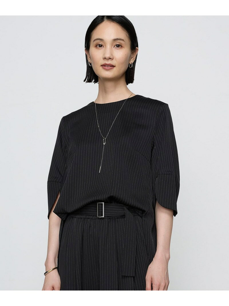 【SALE／30%OFF】[ TALLサイズ ]【ブライトリーセットアップ】サテンストライプ プルオーバー COMME CA TALL コムサ トップス シャツ・ブラウス ブラック グレー【RBA_E】【送料無料】[Rakuten Fashion] fivefoxesonlinestore-10022640 FIVEFOXes ONLINE STORE サンプル画像3