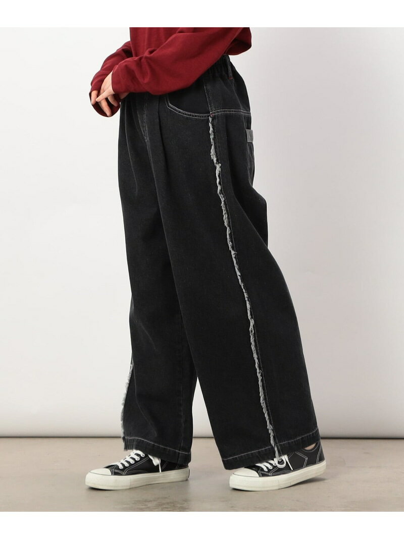【SALE／30%OFF】デニムフリンジパン�