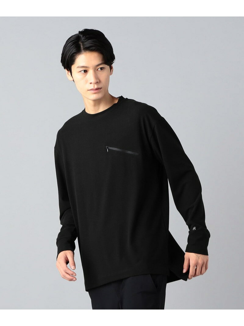 Rakuten - 【SALE／40%OFF】ファスナーポケット 長袖Tシャツ β MEN コムサメン トップス カットソー・Tシャツ ブラック ホワイト グレー【RBA_E】【送料無料】[Rakuten Fashion]