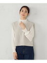 【SALE/50%OFF】?ネックニットベスト COMME CA ISM コムサイズム トップス ベスト・ジレ グレー ホワイト ネイビー グリーン【RBA_E...