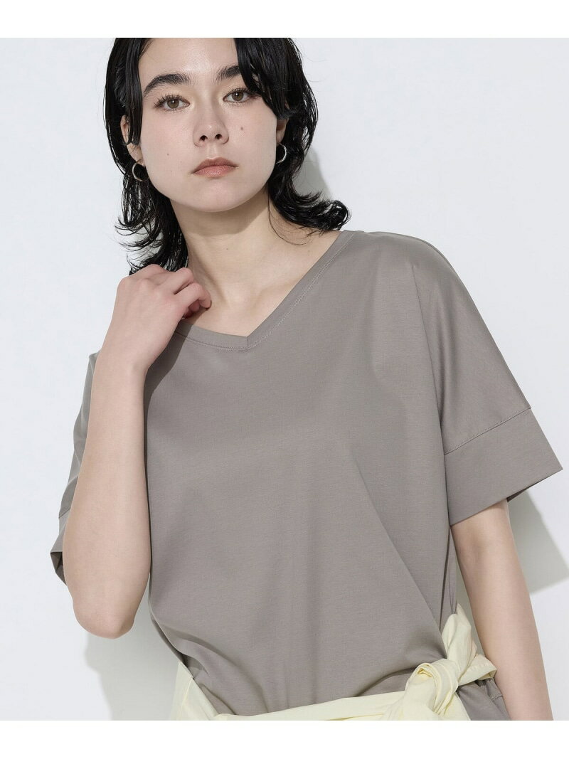 クールタッチコットンスムース Tシャツ K.T KIYOKO TAKASE コムサ トップス カットソー・Tシャツ ブラック ホワイト グレー【送料無料】[Rakuten Fashion]