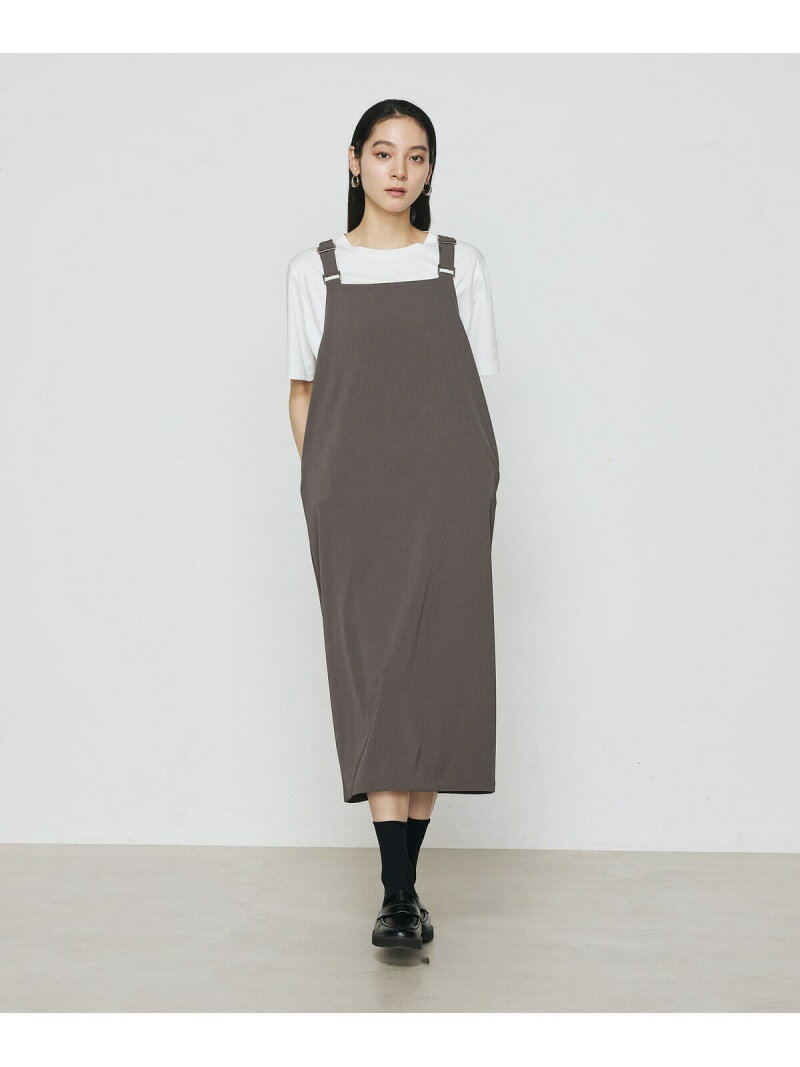 ツイミーツイルへビー ジャンパースカート COMME CA コムサ ワンピース・ドレス ジャンパースカート グレー ブラック【送料無料】[Rakuten Fashion]