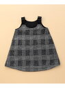 【SALE/10%OFF】グレンチェックプリント 裏起毛 ジャンパースカート(ベビーサイズ) COMME CA ISM コムサイズム マタニティウェア・ベビー用...